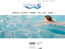Tablet Screenshot of poolsprofessor.com